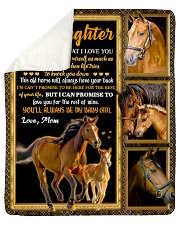 Gift For Daughter - To My Daughter Horse Sherpa Fleece Blanket tile