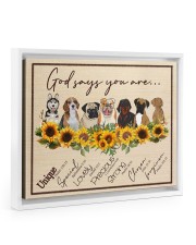 God Say You Are - Gift For Dog Lovers Floating Framed Canvas Prints White tile