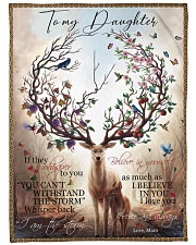 Gift For Daughter - To My Daughter Deer Fleece Blanket tile