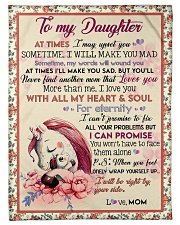 Gift For Daughter - To My Daughter Unicorn Small Fleece Blanket - 30" x 40" front