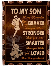 Gift For Son - To My Son Football Fleece Blanket tile