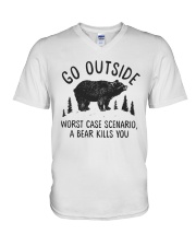 Camping V-Neck T-Shirt thumbnail