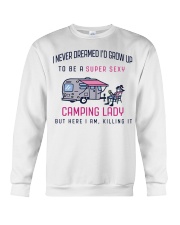 Camping Lady Crewneck Sweatshirt thumbnail