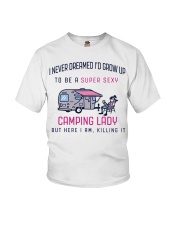 Camping Lady Youth T-Shirt thumbnail