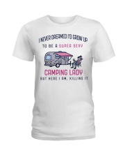Camping Lady Ladies T-Shirt thumbnail