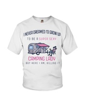 Camping Lady Youth T-Shirt thumbnail