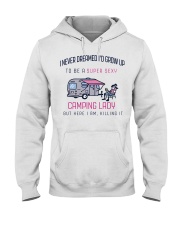 Camping Lady Hooded Sweatshirt thumbnail