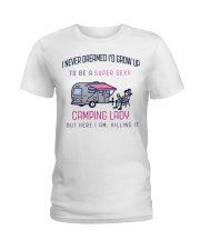 Camping Lady Ladies T-Shirt thumbnail