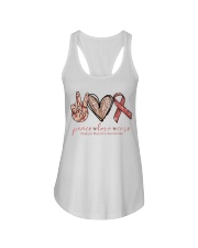 Peace Love Cure Ladies Flowy Tank thumbnail