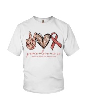 Peace Love Cure Youth T-Shirt thumbnail