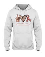 Peace Love Cure Hooded Sweatshirt thumbnail
