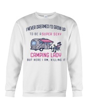 Camping Lady Crewneck Sweatshirt thumbnail