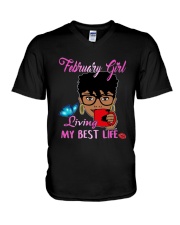Febrary Queen V-Neck T-Shirt thumbnail