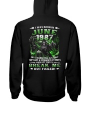 1987-6 Hooded Sweatshirt back