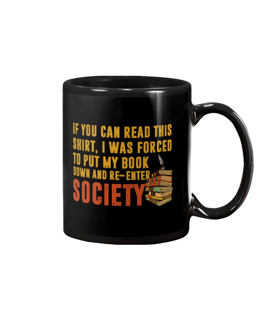 I Was Forced To Put My Book Down Mug