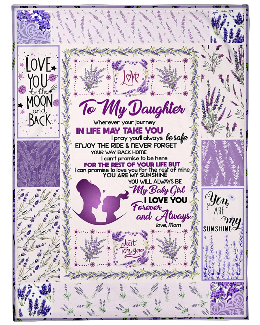 Love You To The Moon And Back Large Fleece Blanket - 60" x 80"