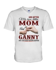 Mom And Ganny - CR.Png V-Neck T-Shirt tile