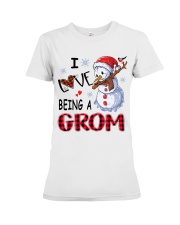 I Love Being A Grom - Xmas Premium Fit Ladies Tee tile