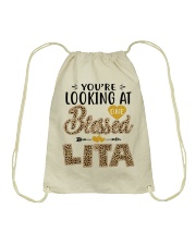 One Blessed Lita - Leo Drawstring Bag tile