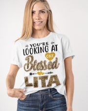 One Blessed Lita - Leo Classic T-Shirt apparel-classic-tshirt-lifestyle-front-100