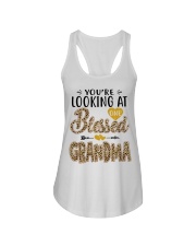 One Blessed Grandma - Leo Ladies Flowy Tank tile