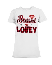Blessed Lovey - Red Premium Fit Ladies Tee tile