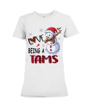 I Love Being A Tams - Xmas Premium Fit Ladies Tee tile