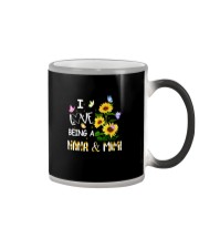 I love being an nana and mimi bs Color Changing Mug tile