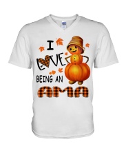 I Love Being An Ama - Great V-Neck T-Shirt tile