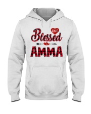 Blessed Amma - Red Hooded Sweatshirt tile