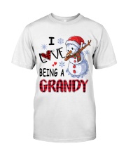 I Love Being A Grandy - Xmas Classic T-Shirt front