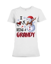 I Love Being A Grandy - Xmas Premium Fit Ladies Tee tile