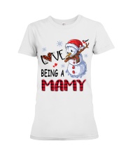 I Love Being A Mamy - Xmas Premium Fit Ladies Tee tile