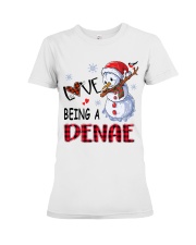 I Love Being A Denae - Xmas Premium Fit Ladies Tee tile
