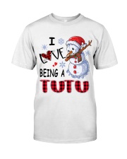 I Love Being A Tutu - Xmas Classic T-Shirt front
