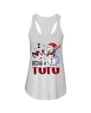 I Love Being A Tutu - Xmas Ladies Flowy Tank tile