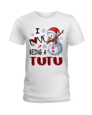 I Love Being A Tutu - Xmas Ladies T-Shirt tile