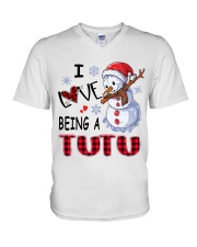 I Love Being A Tutu - Xmas V-Neck T-Shirt tile