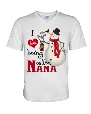I love being called Nana - Xmas V-Neck T-Shirt tile