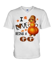 I Love Being A GG - Great V-Neck T-Shirt tile