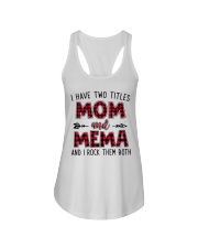 I have two titles mom and Mema 1001 Ladies Flowy Tank tile