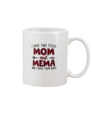 I have two titles mom and Mema 1001 Mug tile
