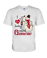 I Love Being Called Grandmommy- Xmas V-Neck T-Shirt tile