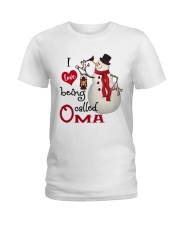 I Love Being Called Oma - Xmas Ladies T-Shirt tile