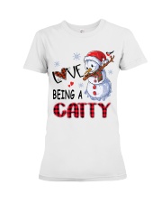I Love Being A Catty - Xmas Premium Fit Ladies Tee tile