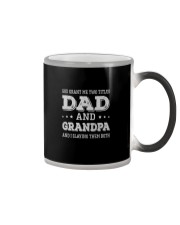God Grant Me Two Titles Dad And Grandpa - New Color Changing Mug tile
