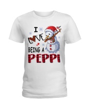 I Love Being A Peppi - Xmas Ladies T-Shirt tile
