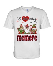 I Love Being Memere - R V-Neck T-Shirt tile