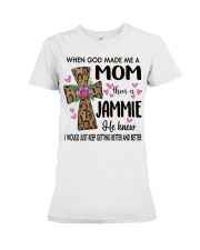 Mom Then A Jammie - Cross Premium Fit Ladies Tee tile