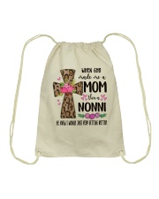 Mom Then A Nonni - Cross 2 Drawstring Bag tile